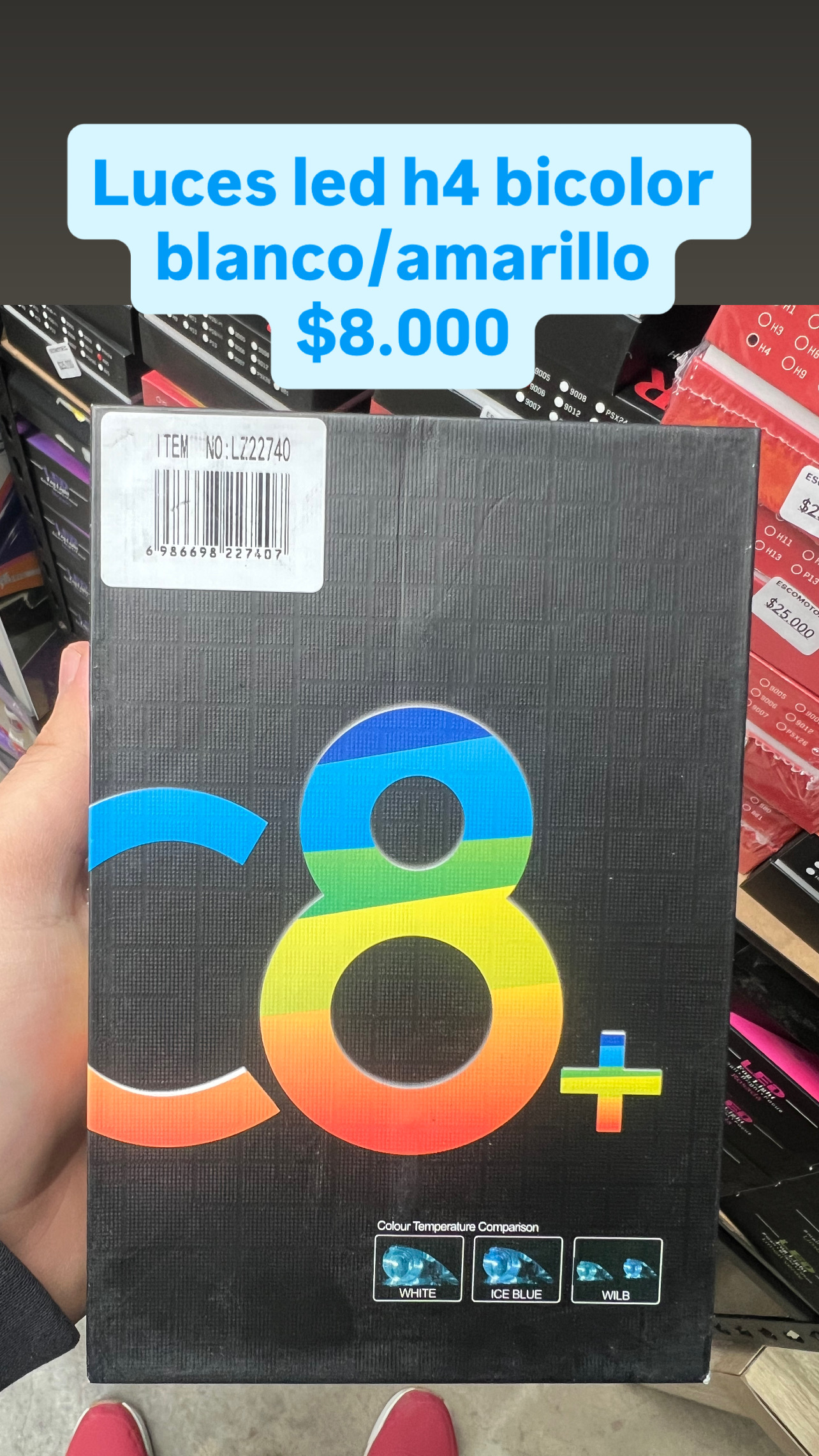 Led h4 bicolor blanca/amarilla