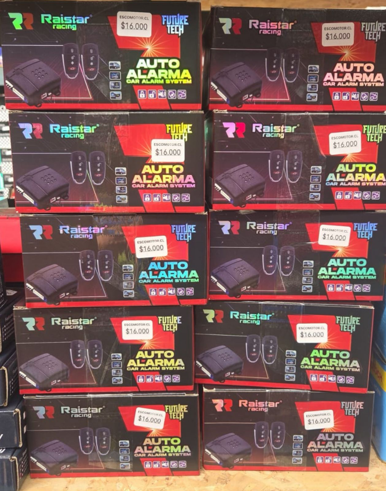 ALARMA RAISTAR RACING CODIGO VARIABLE