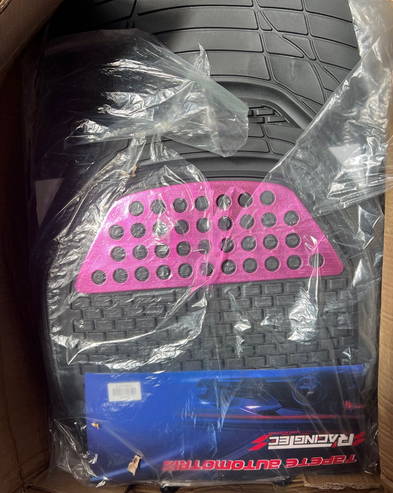 CUBREPISO 4PCS ROSADO PEQUEÑO