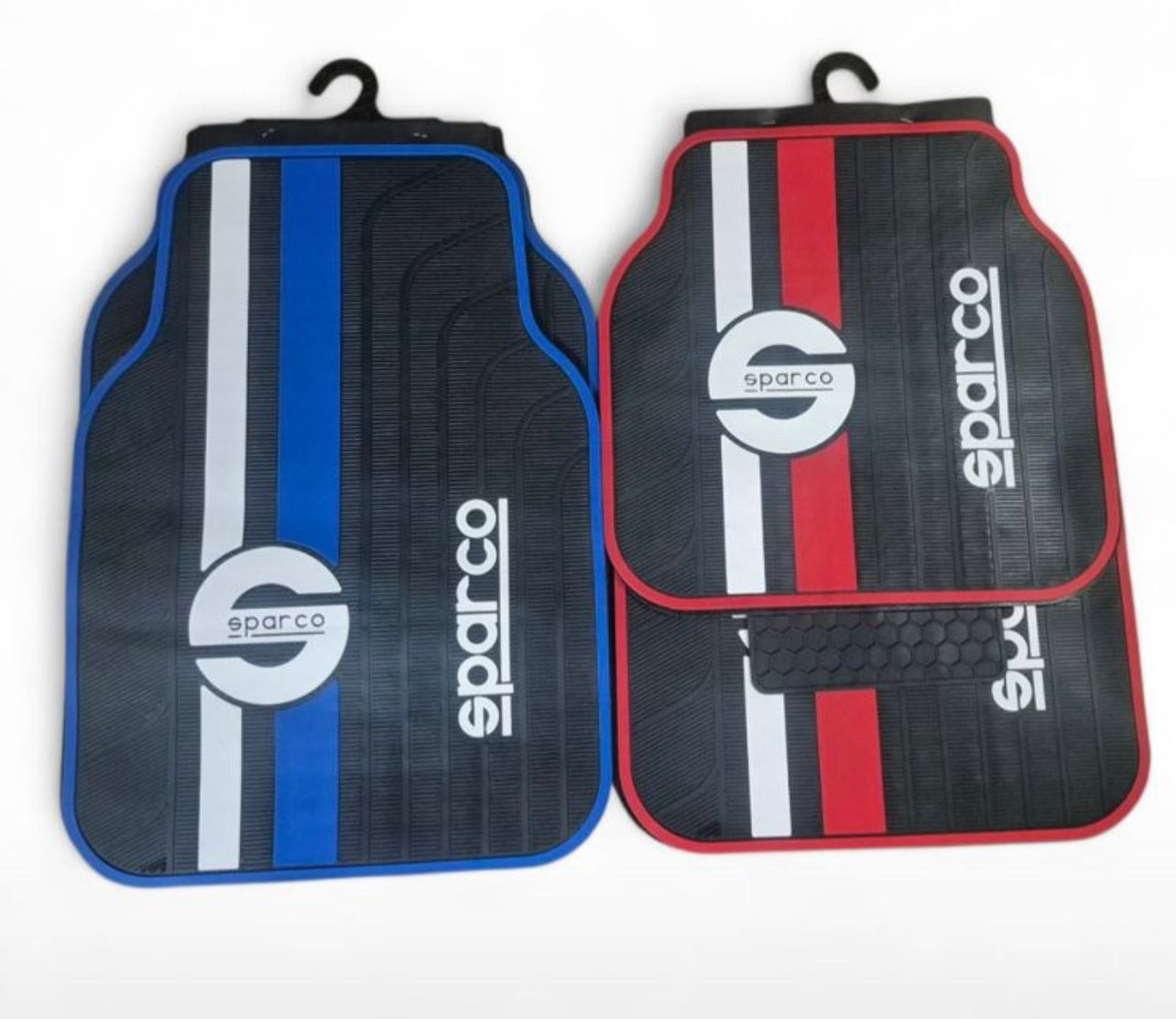 CUBREPISOS SPARCO AZUL/ROJO DISEÑO 2