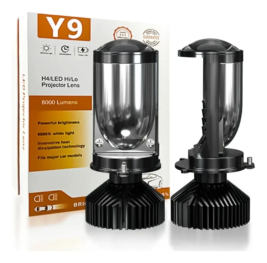 Ampolleta Turbo Led H4 20.000 Lúmenes Canbus Proyector Lupa
