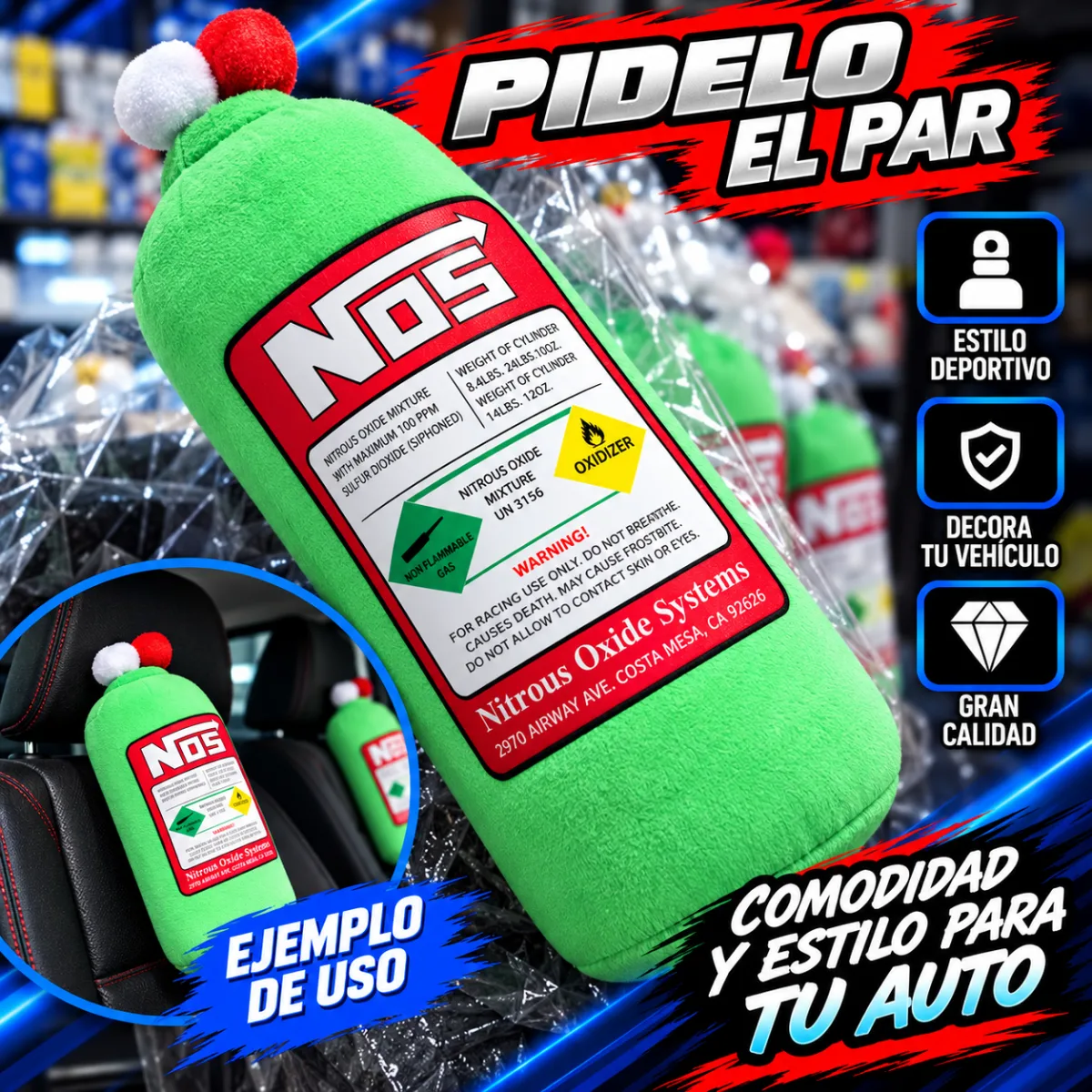 PAR CABECERAS NITRO VERDE