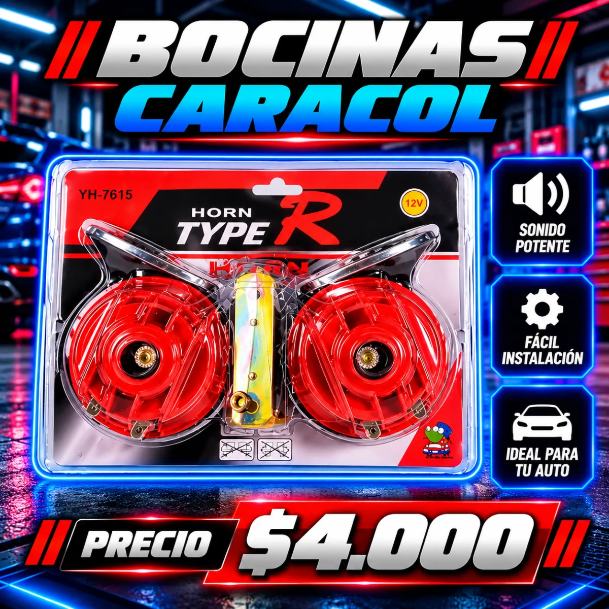 Bocina Caracol Type R - Seguridad | ESCOMOTORS