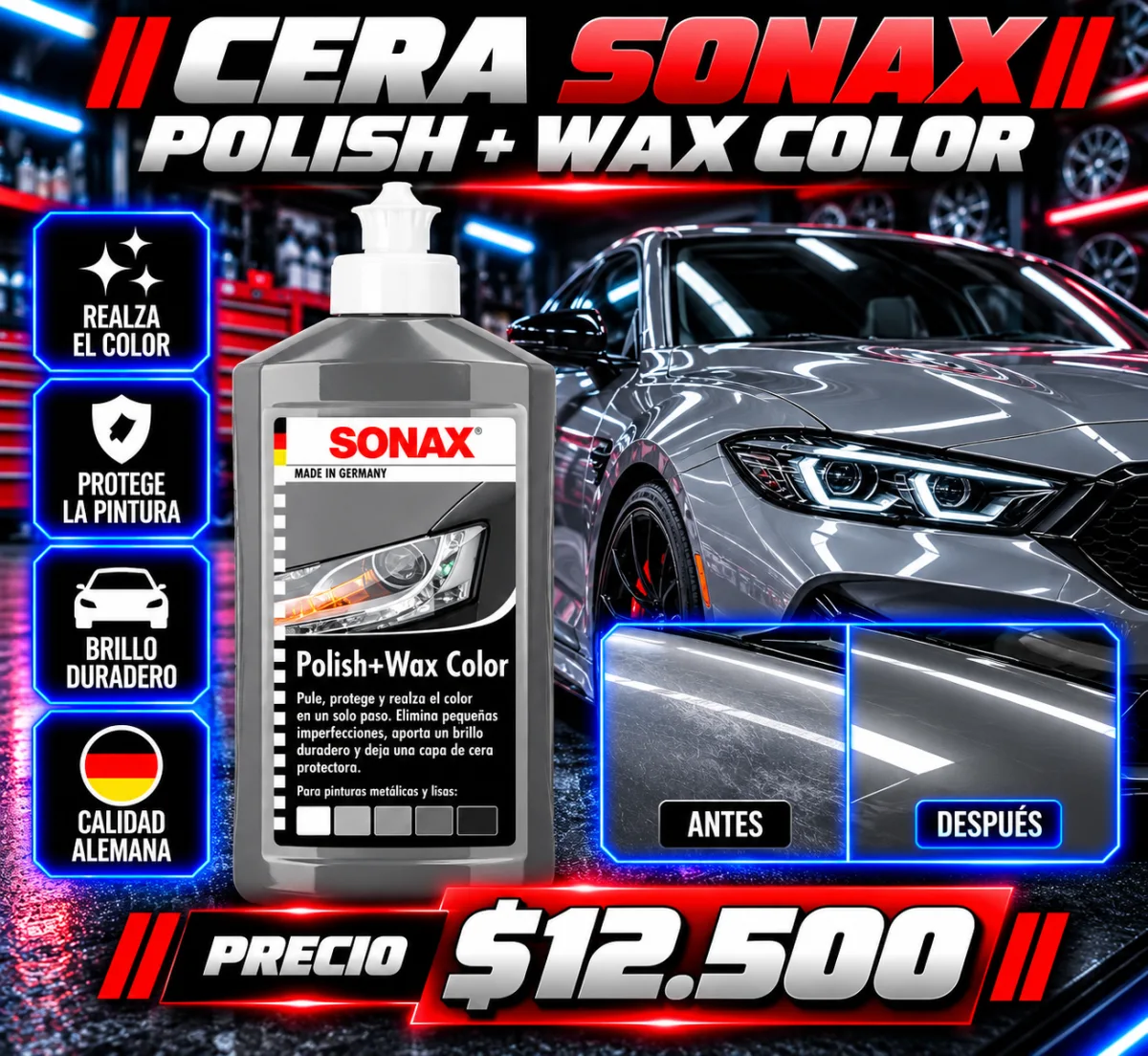 CERA SONAX COLOR GRIS