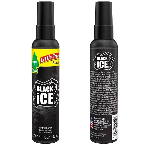 Ambientador en aerosol Little Trees Black Ice 103 ml