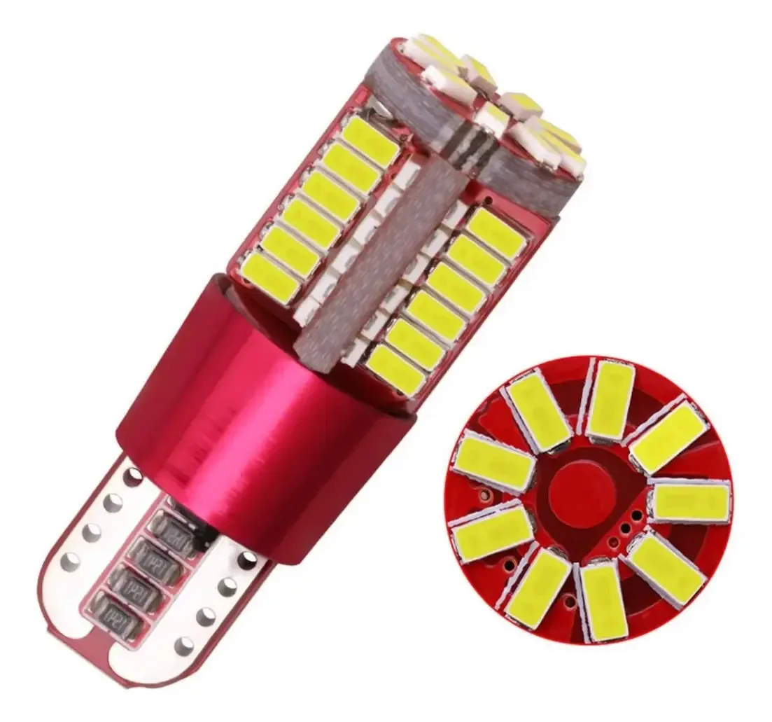 X2 Ampolletas Luz 57 LED T10 Cola Pescado 12V Autos - Iluminación | ESCOMOTORS