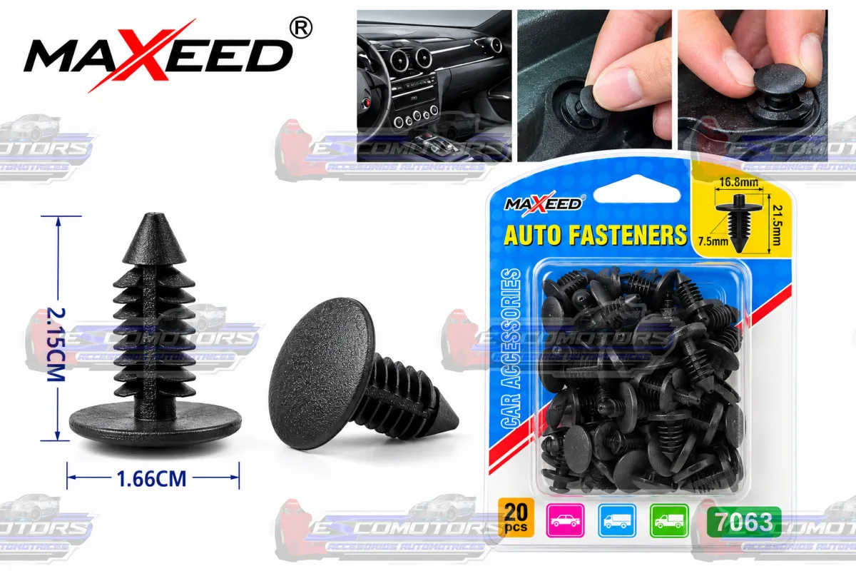 SET 20 BROCHES PLASTICOS