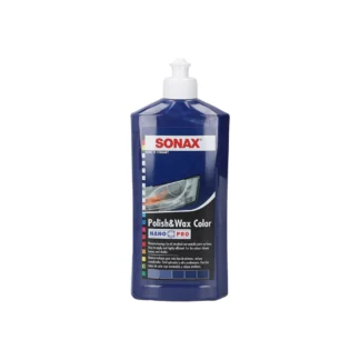 Cera para Auto SONAX con Pulimiento Color Azul 500ml