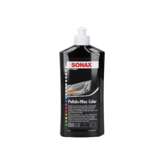 Cera para Auto SONAX con Pulimiento Color Negro 500ml