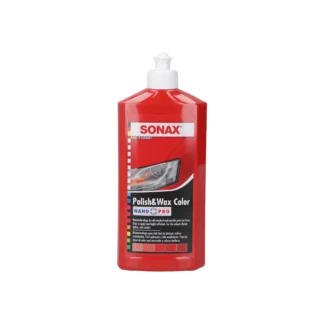 Cera para Auto SONAX con Pulimiento Color Rojo 500ml